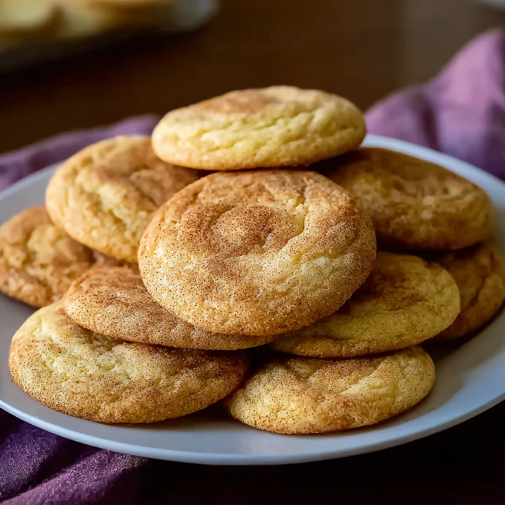 soft and chewy disney snickerdoodle cookies coated in cinnamon sugar on a cooling rack