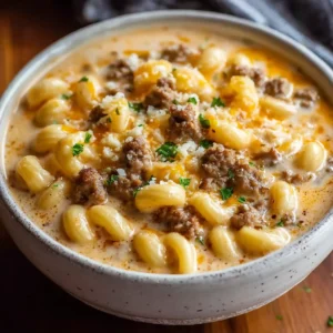 Cheeseburger Macaroni Soup Recipe for Cozy, Hearty Comfort
