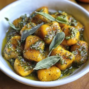 Cozy Pumpkin Gnocchi with Sage Pesto Recipe Delight