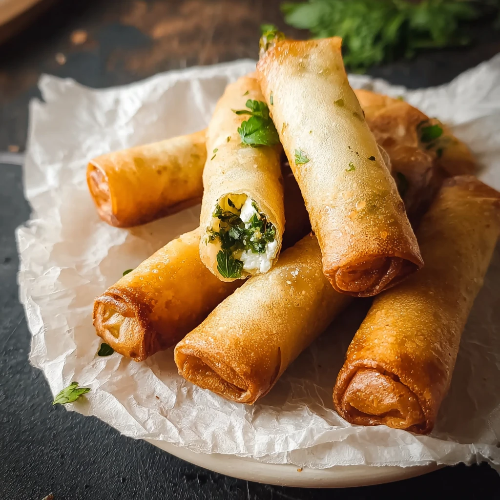 Crispy Turkish Cigars Halloumi Feta Delight