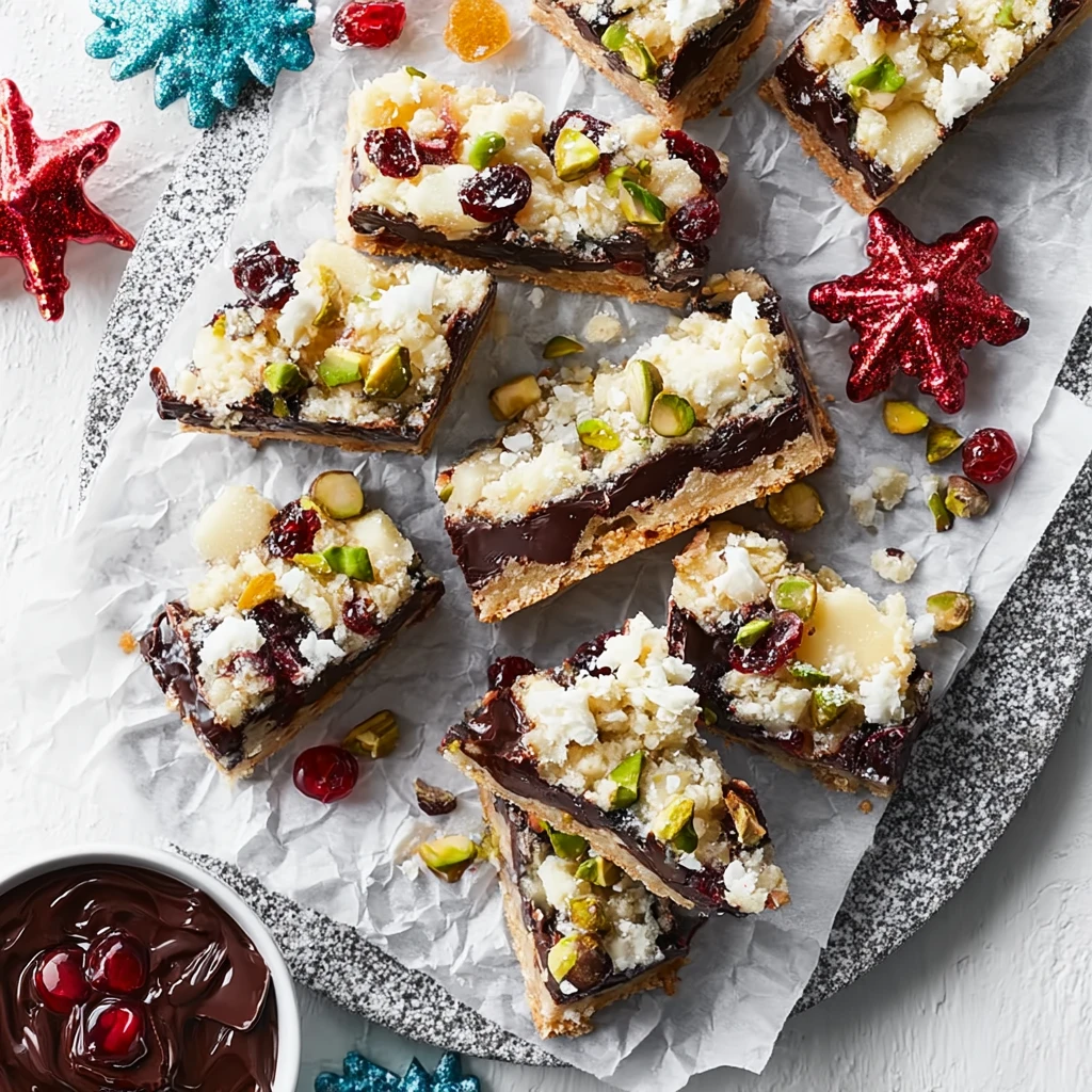 Delicious White Christmas Chocolate Craisins Pistachios