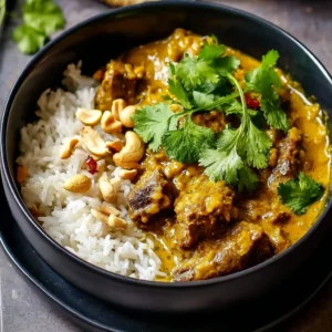 Heavenly Slow Cooked Sri Lankan Coconut and Cashew Lamb Curry