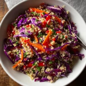 Refreshing Quinoa and Red Cabbage Salad Recipe for Health!