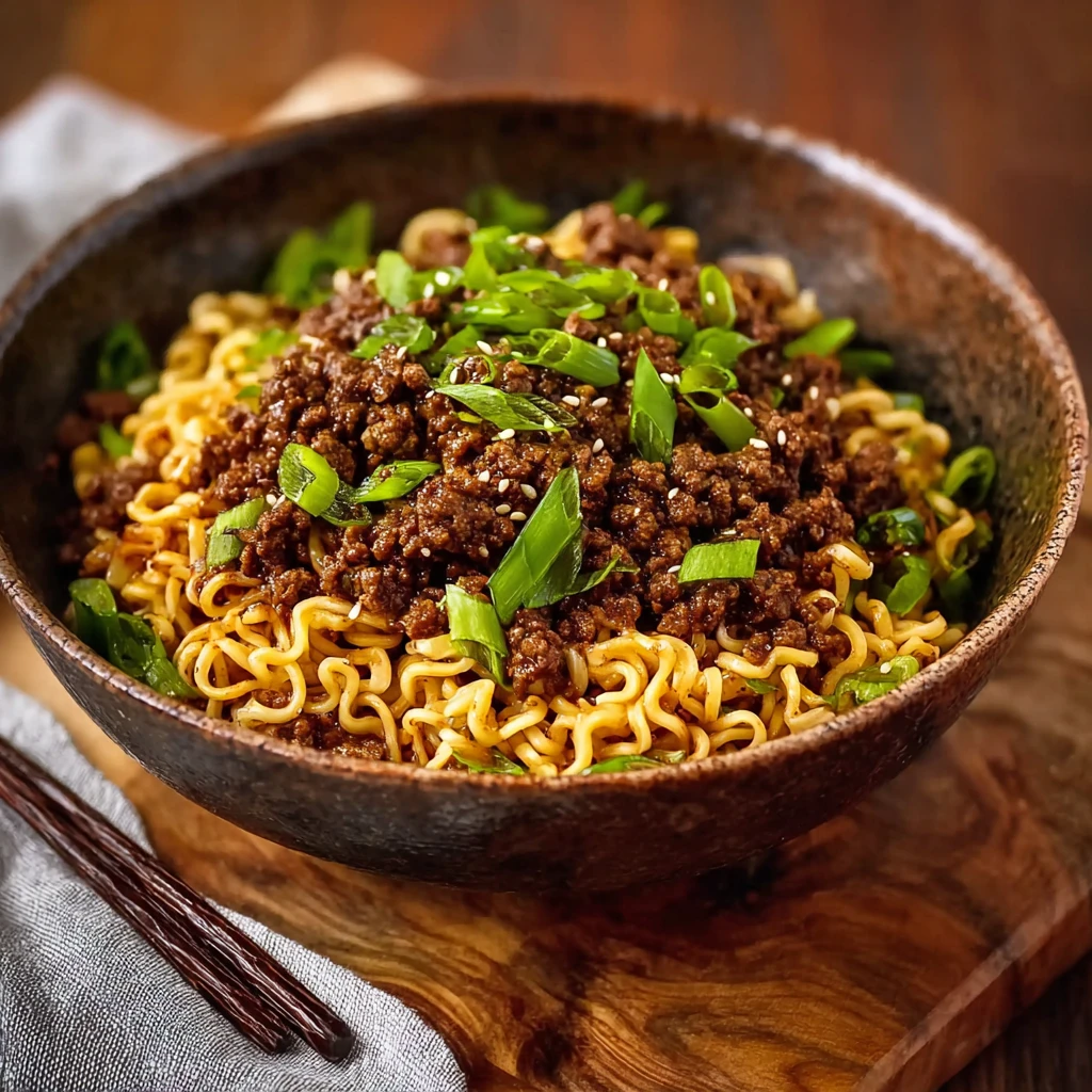 20minute Ramen Noodles Ground Beef
