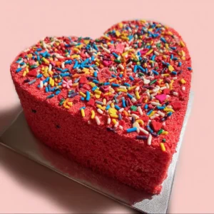21 Heart Birthday Cake