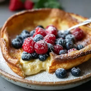 Baked German Pancake Recipe – Light, Puffy, and Perfectly Golden