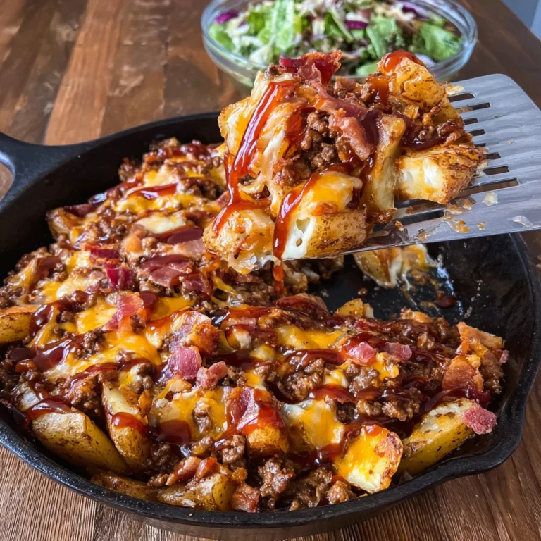 Bbq Cheese Burger Potato Skillet