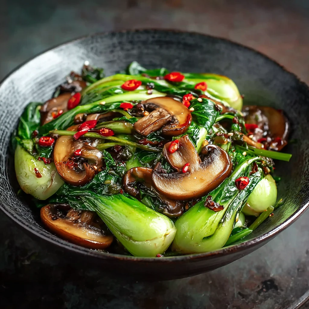 Bok Choy Mushroom Stir Fry Savory Healthy