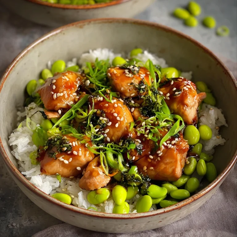 Braised Japanese Chicken Edamame Weeknight Delight