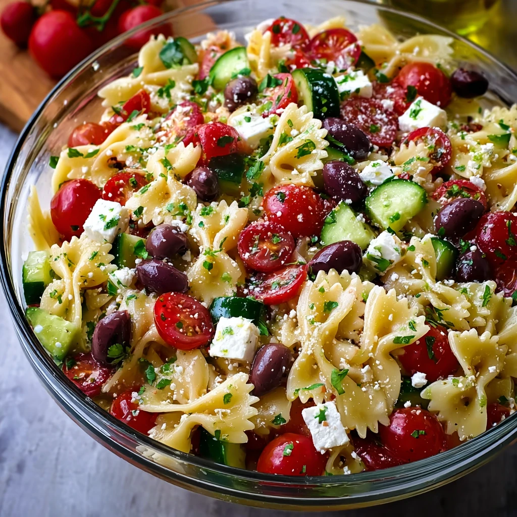 Bruschetta Pasta Salad – Fresh, Flavorful, and Perfectly Balanced