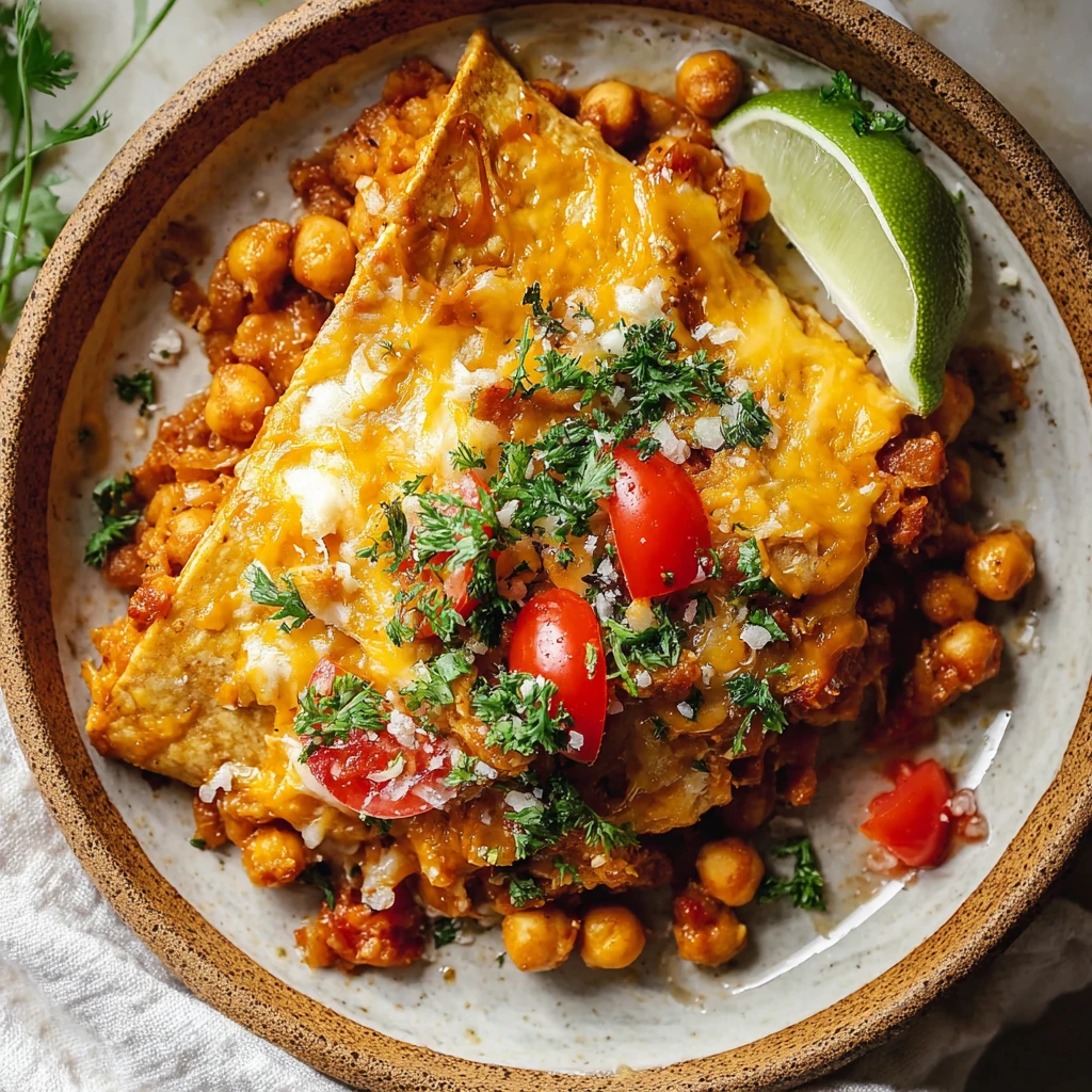 Chickpea Rice Enchilada Bake Cozy Flavorpacked Delight
