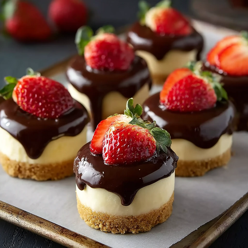 Chocolate Dipped Strawberry Cheesecake