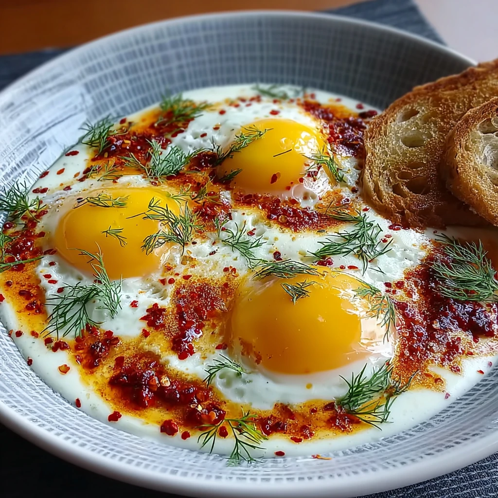 Lbr Turkish Eggs Creamy Yogurt Butter Sauce Breakfast
