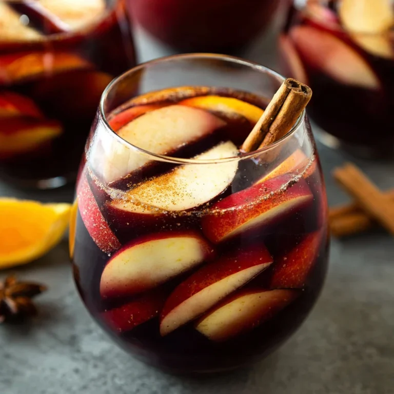 Cozy Apple Cider Sangria Cinnamon Recipe Delight