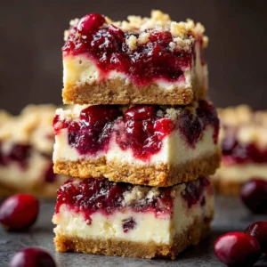 Cranberry Cheesecake Bars