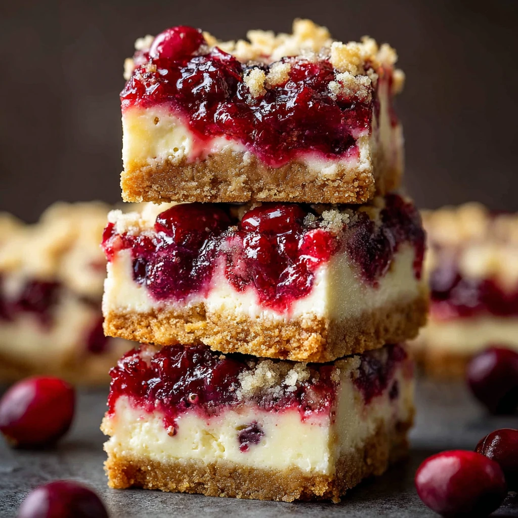 Cranberry Cheesecake Bars