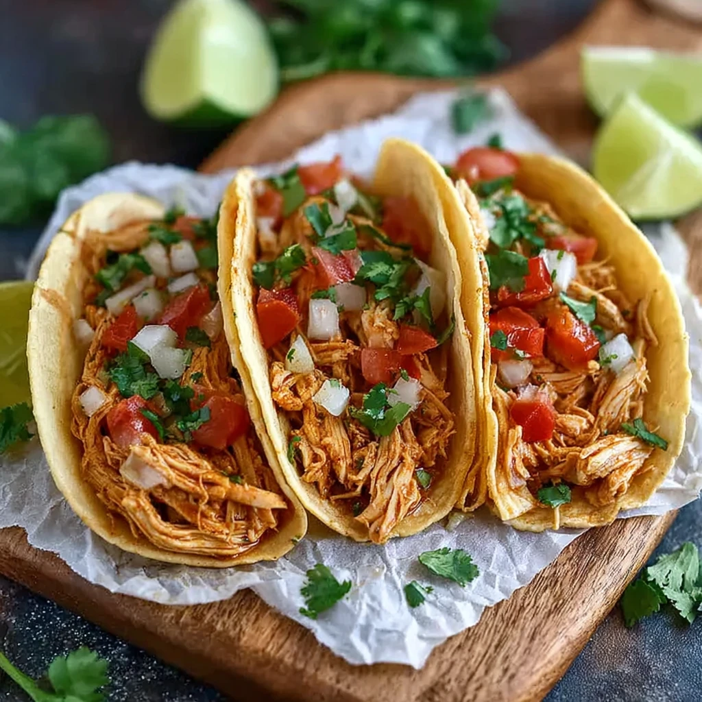 Crockpot Chicken Tacos Flavorful Weeknight Dinner