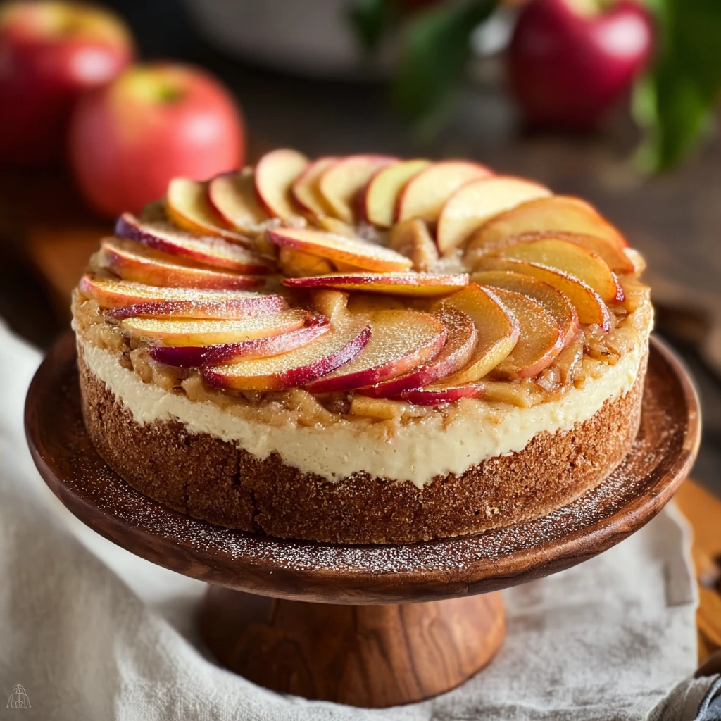 Decadent German Apple Cake Creamy Cinnamon Frosting
