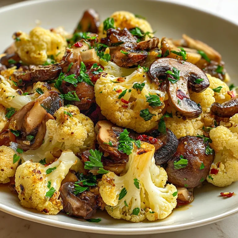 Delicious Cauliflower Mushroom Stirfry Recipe
