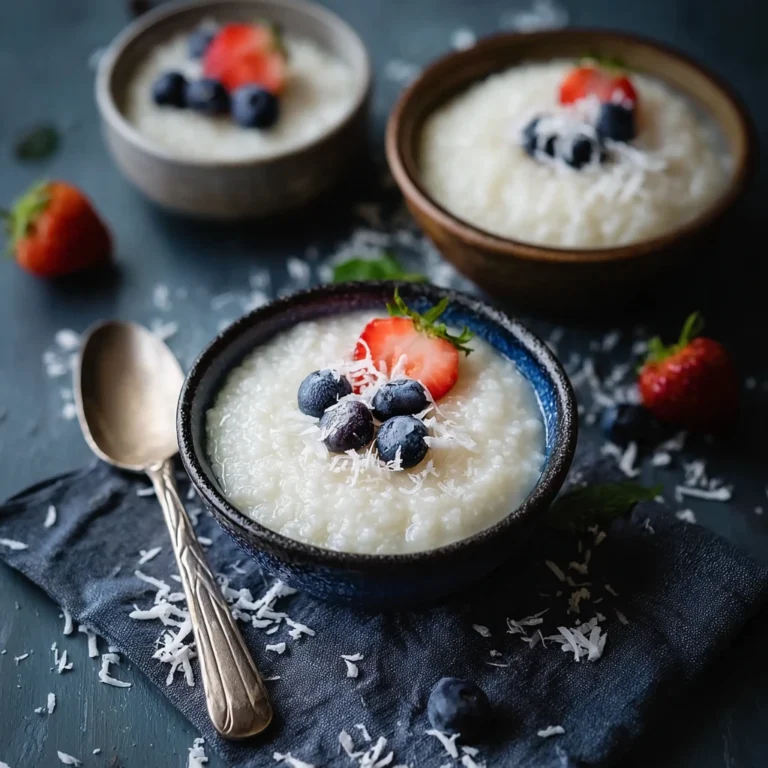 Delicious Coconut Tapioca Dessert Creamy Tropical Treat
