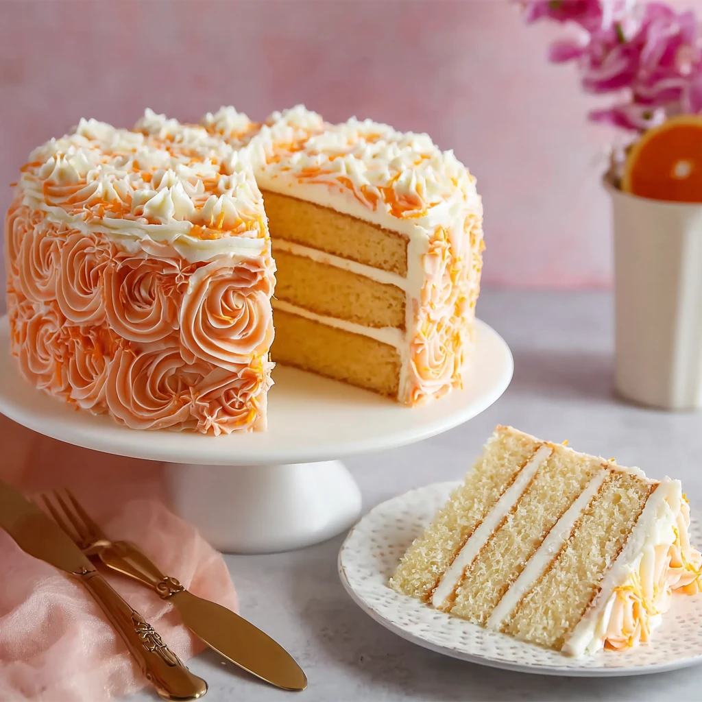 Deliciously Moist Orange Layer Cake Brighten Your Day