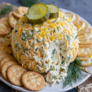 Dill Pickle Cheese Ball Recipe - WonkyWonderful