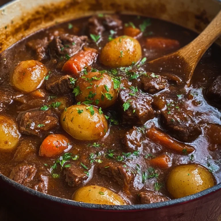Dutch Oven French Onion Beef Stew