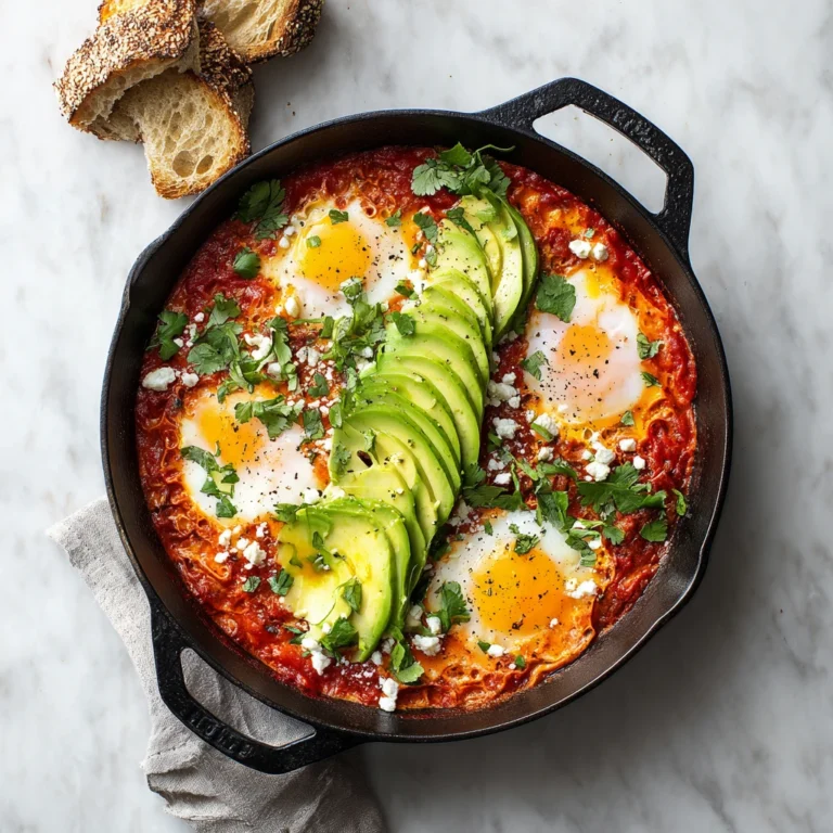 Yummy Skillet Shakshuka Eggs