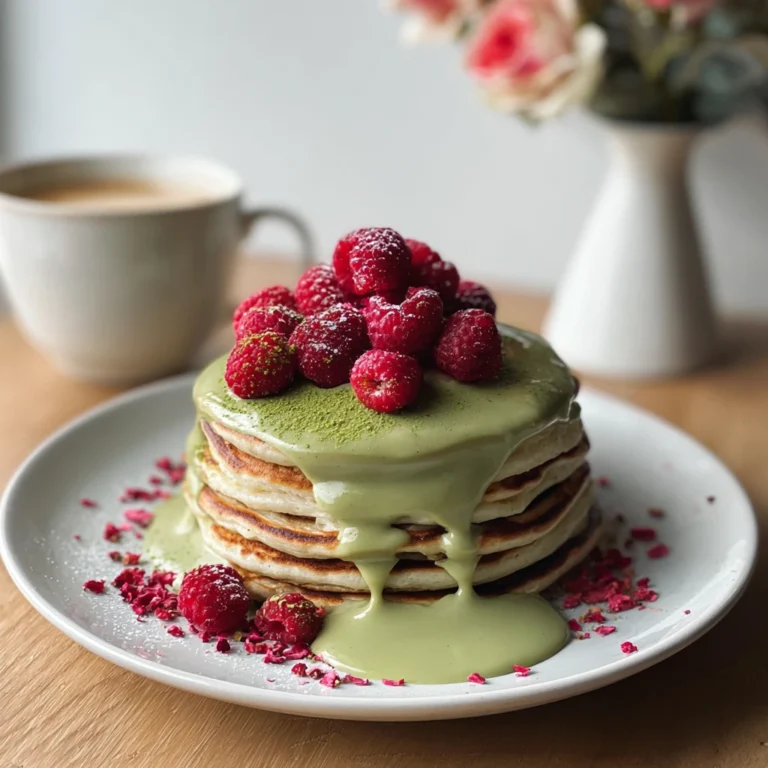 Fluffy Galentines Matcha Latte Pancakes Recipe Delight