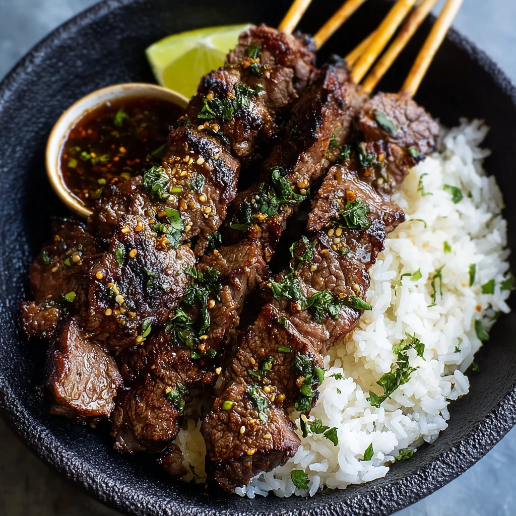 Garlic Black Pepper Beef Skewers Flavorpacked Nights