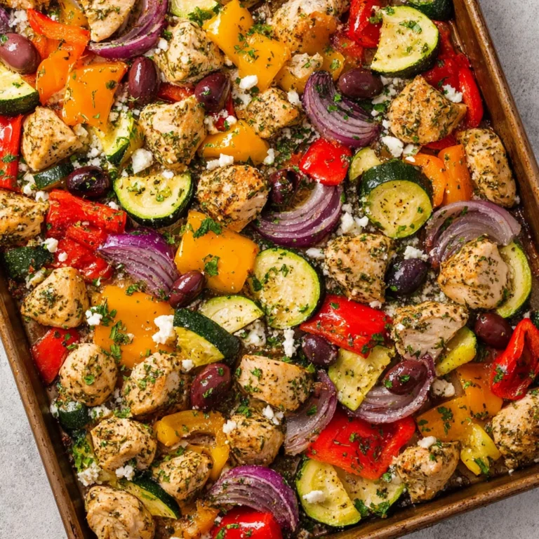 Greek Chicken Sheet Pan Dinner