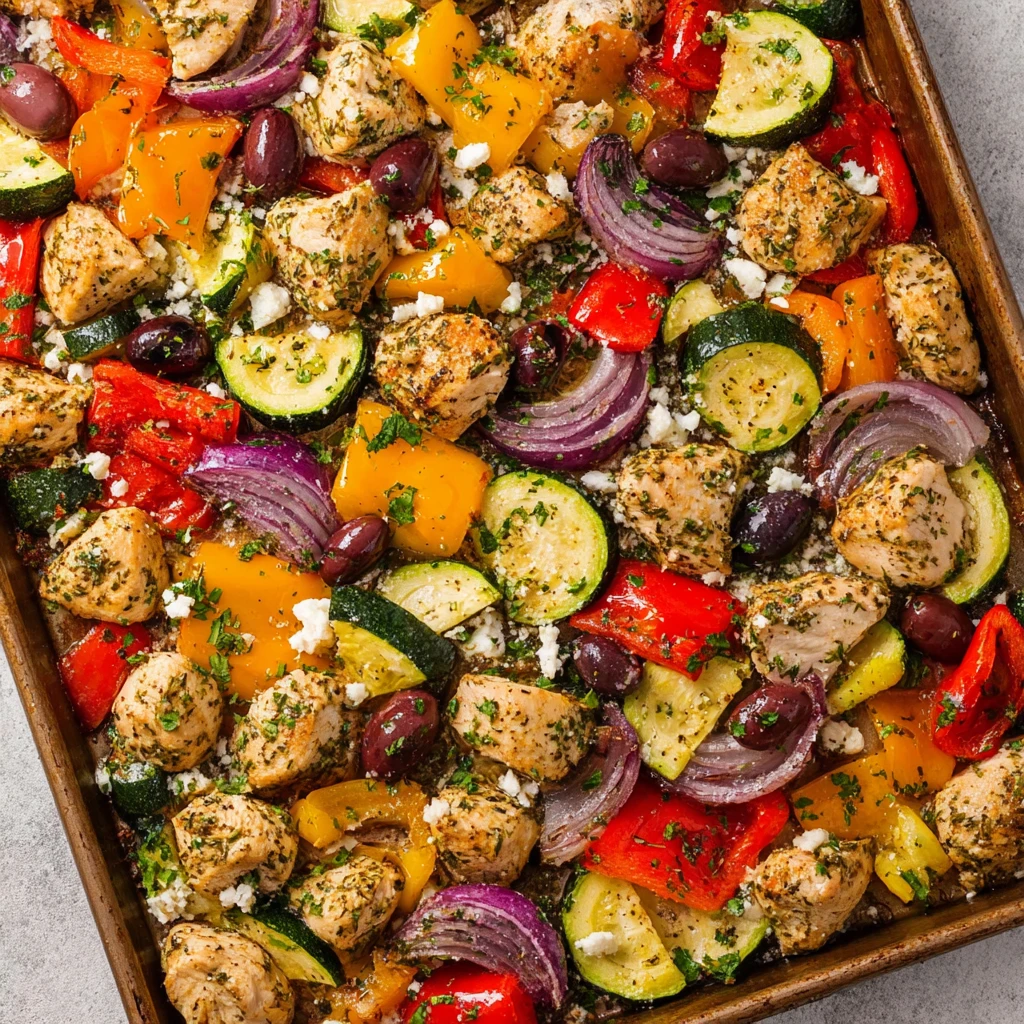 Greek Chicken Sheet Pan Dinner