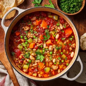 Ground Turkey Soup