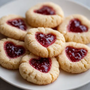 Heart Thumbprint Cookies: A Soft, Buttery Valentine Classic Filled With Sweet Memories