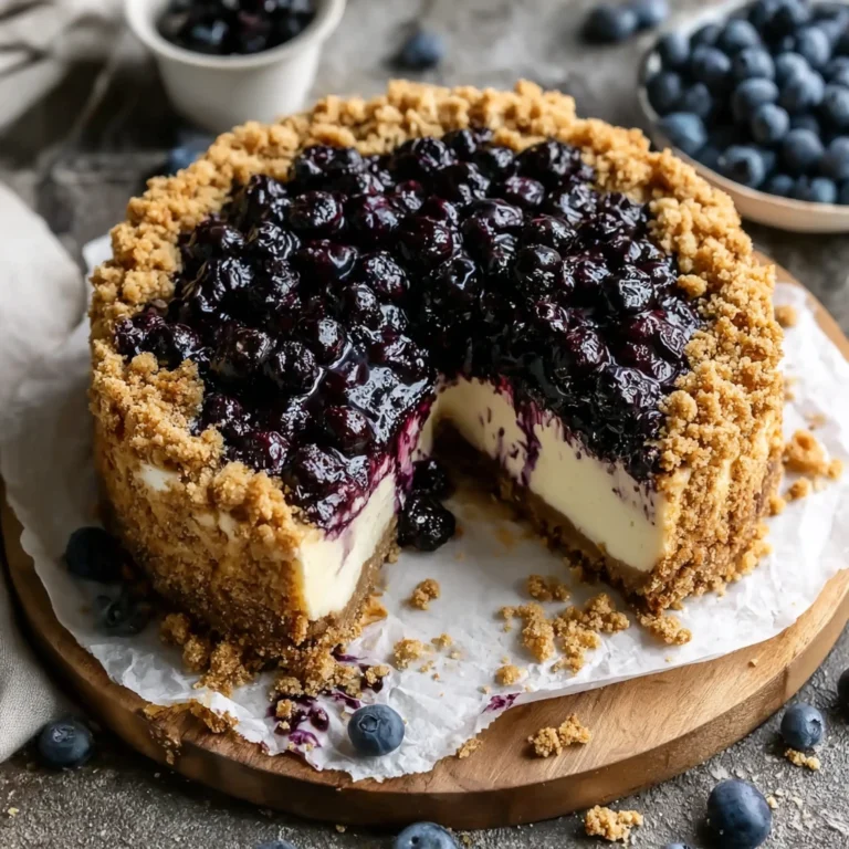 Make Blueberry Crumble Cheesecake Creamy Sweet Perfectly Balanced