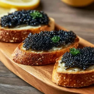 Indulge in Luxurious Beluga Caviar Toast Delight