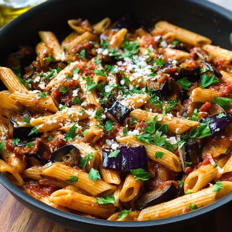 Irresistible Roasted Eggplant Tahini Pasta Recipe