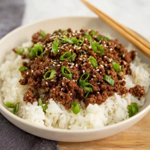 Korean Ground Beef Bowl
