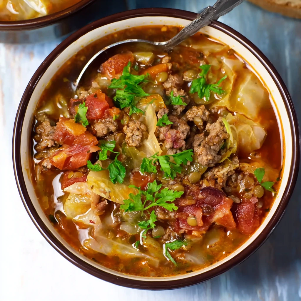 Meaty Cabbage Soup Hearty Flavorful Delight