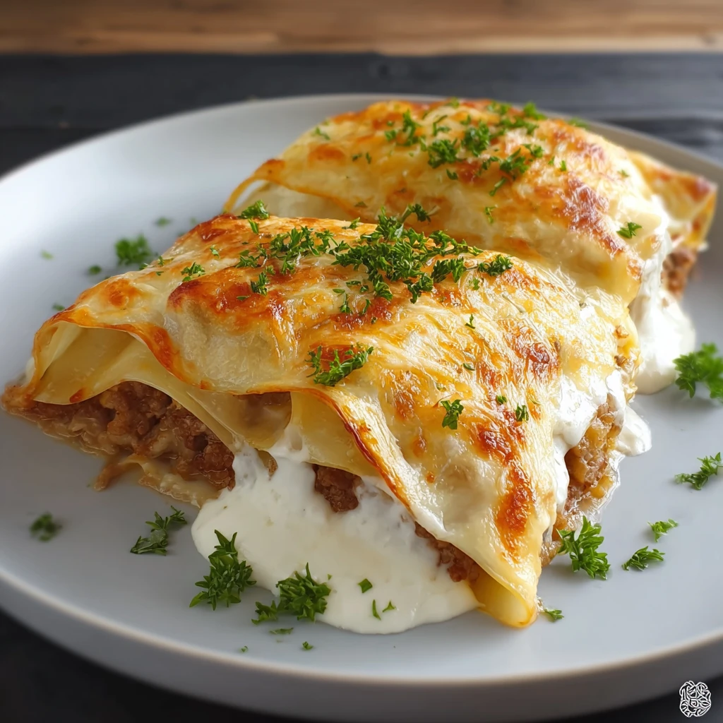 Minced Meat Crepe Pockets