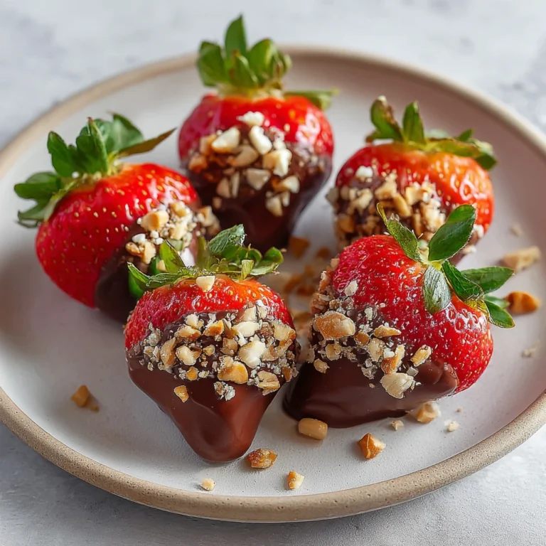 Nutella Stuffed Strawberries