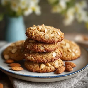 Peanut Banana Almond Cookies