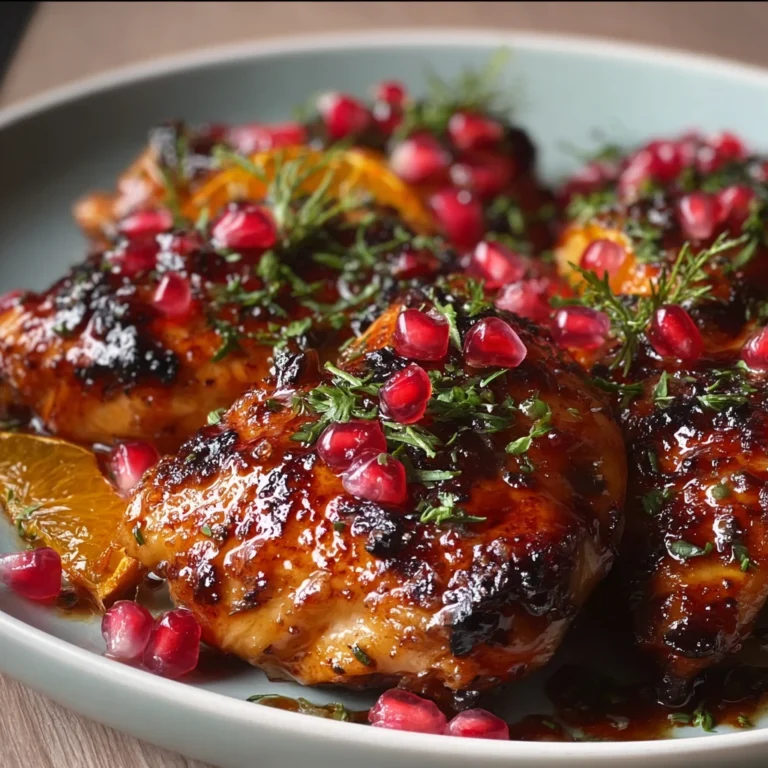 Pomegranate Orange Glazed Chicken