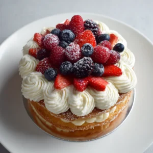 Puff Pastry Berry Cream Cake