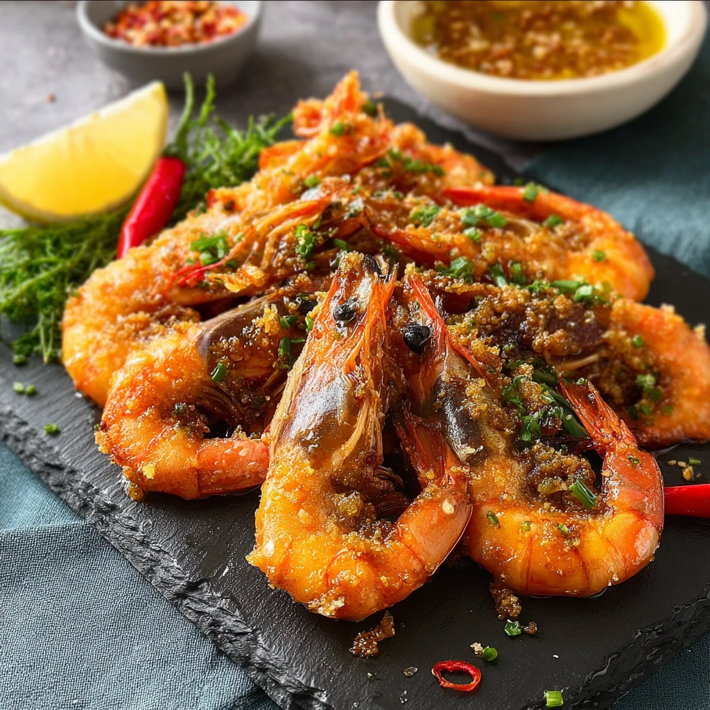 Salted Egg Prawns