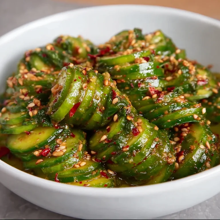Spicy Spiral Cucumber Salad