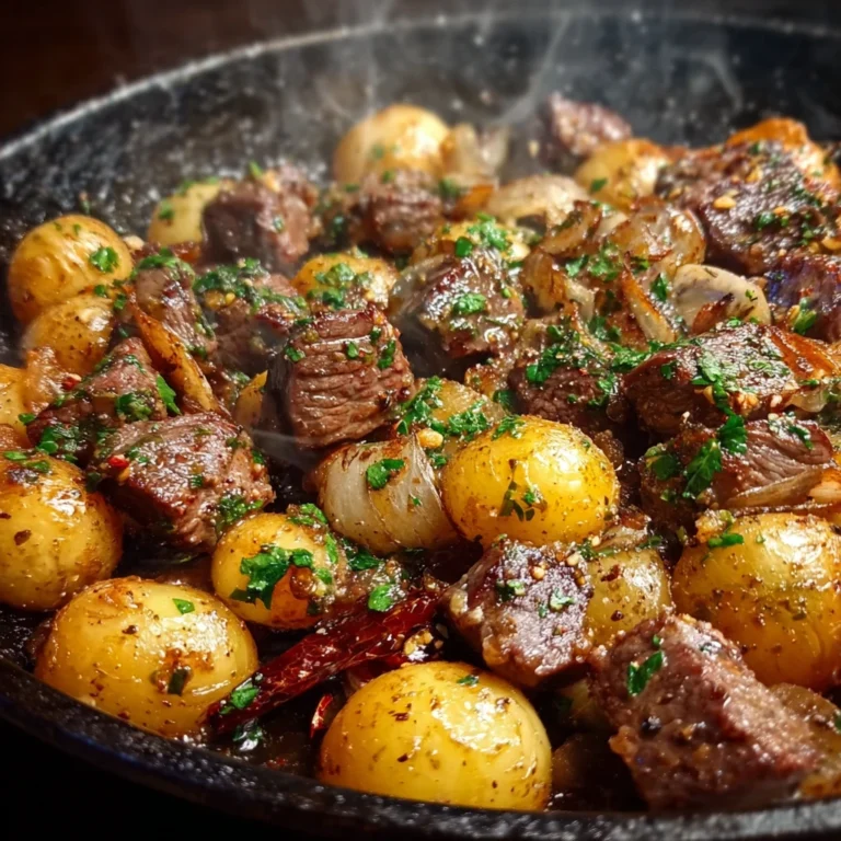 Steak Bites Potatoes