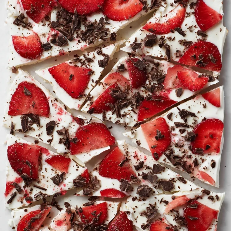 Strawberry Chocolate Yogurt Bark