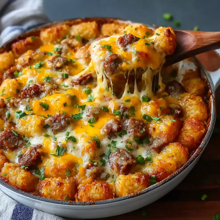 Tater Tot Sausage Breakfast Casserole