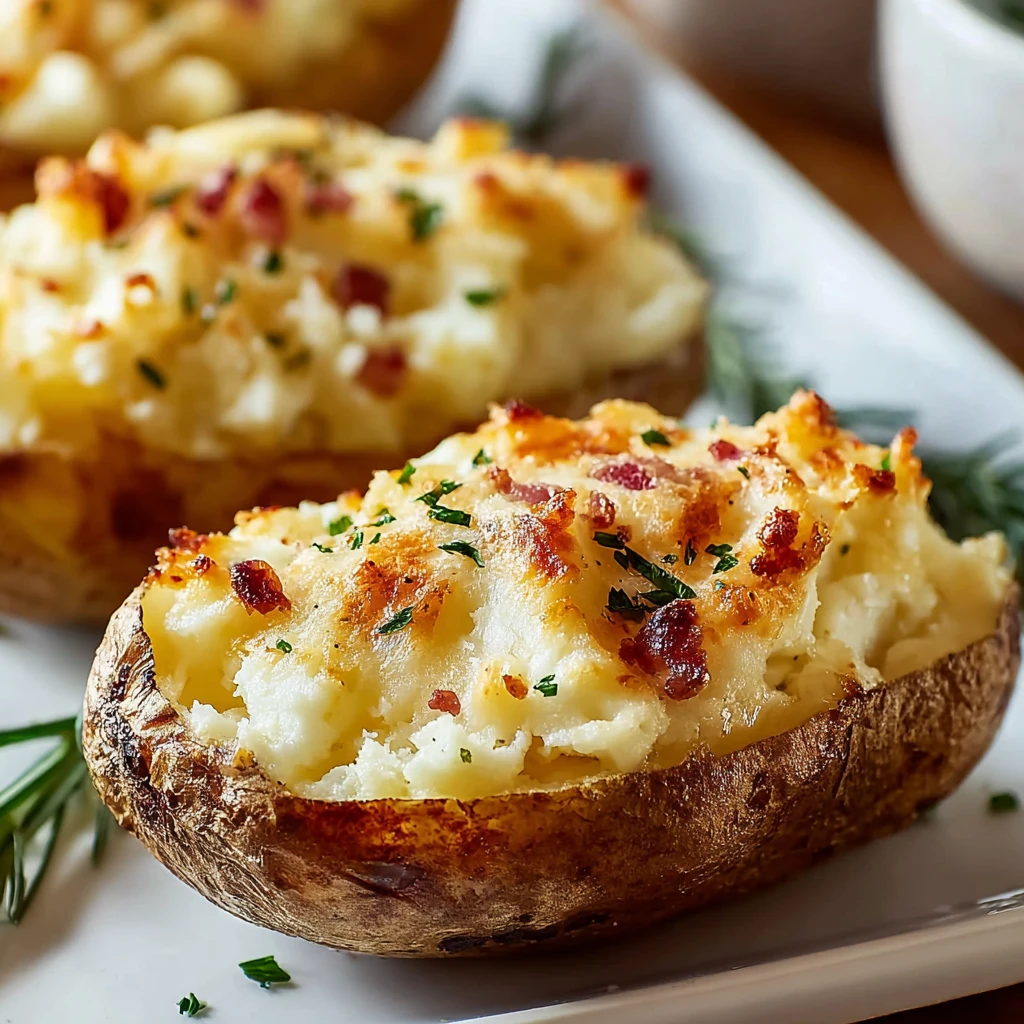 Twice Baked Potatoes Easy Twice Baked Potato Baked Potatoes Easy Twice Baked Potatoes Busy Mom Recipes Vegetarian Main Cou...